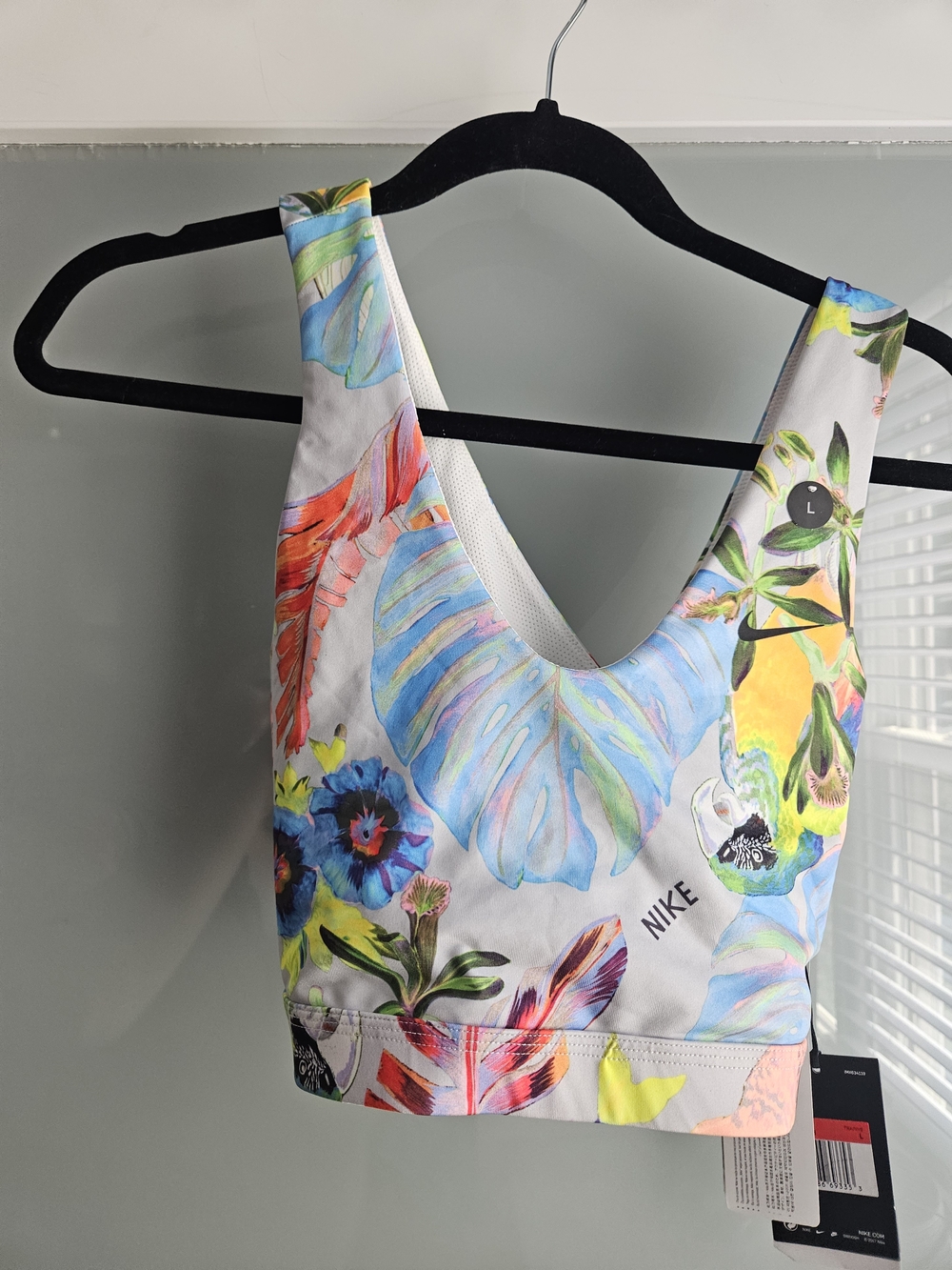 Nike Floral Scoop-Back Sports Bra – Multicolor